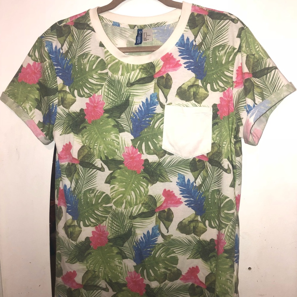 H&M Floral Shirt Size M (Never Worn)